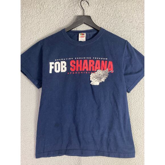 FOB Sharana Graphic T-Shirt Unisex Small Blue Crew Neck‎ - Picture 7 of 7